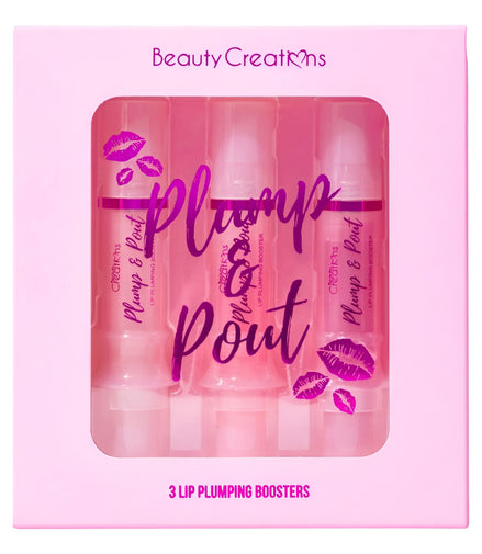 Set 3 Plump & Pout Lip Gloss Voluminizador Beauty Creations