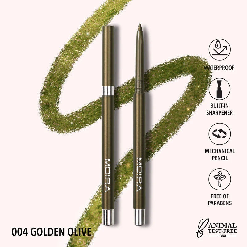 Shimmer Liner Delineador Metalico En Gel Moira 1 Pz 18 Tonos