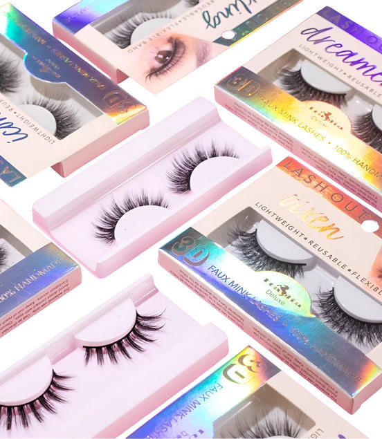 3pack Pestañas Postizas Efecto 3d Lash Out Italia Deluxe