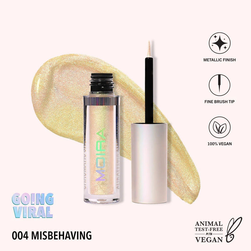 Delineador Liquido Metalico Chromatic Show Liner Moira