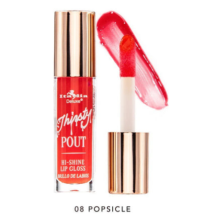 Set Gloss Labiales Thirsty Pout Hi Shine Italia Deluxe 4 Pcs