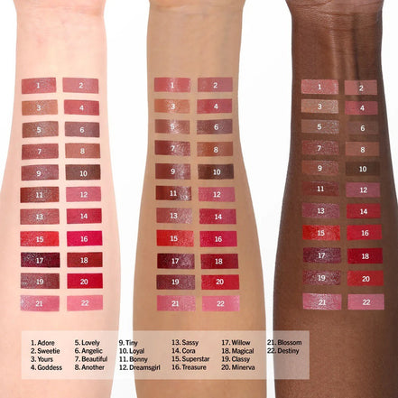 Labial Satinado Goddess Lipstick Moira 1pz 22 Tonos Original