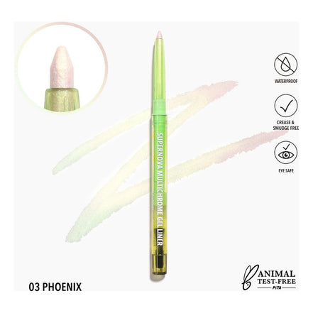 Supernova Multichrome Delineador En Gel Moira 1 Pz 10 Tonos