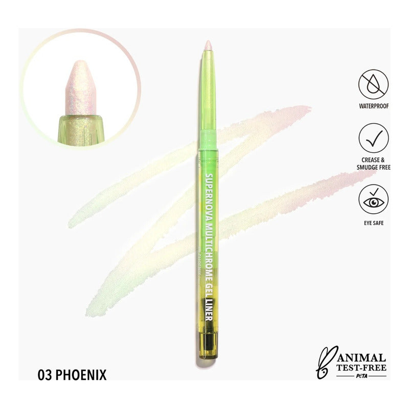 Supernova Multichrome Delineador En Gel Moira 1 Pz 10 Tonos