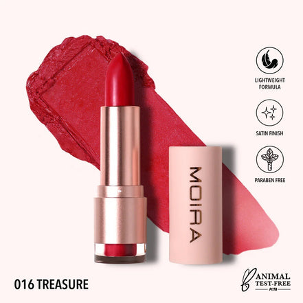 Labial Satinado Goddess Lipstick Moira 1pz 22 Tonos Original