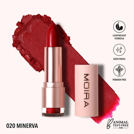 Labial Satinado Goddess Lipstick Moira 1pz 22 Tonos Original