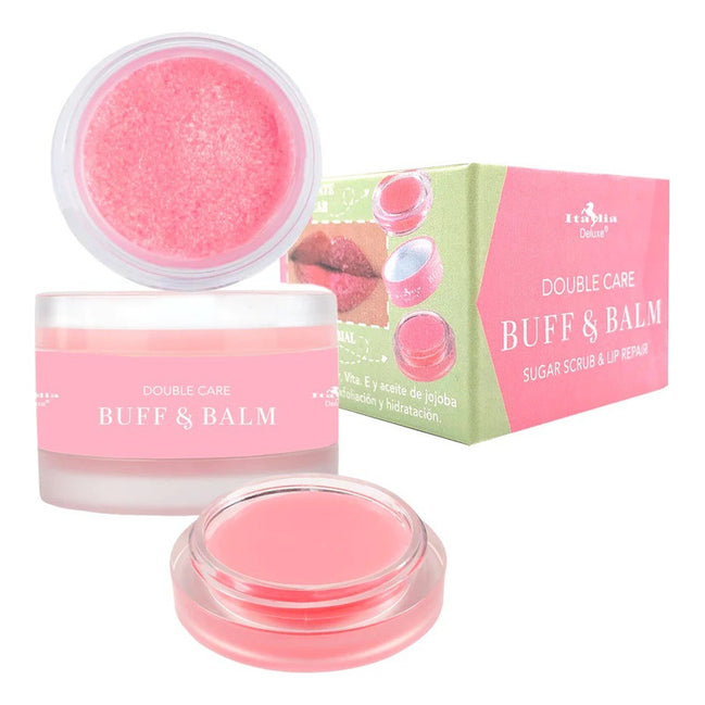 Buff & Balm Italia Deluxe Bálsamo Y Exfoliante Labial 2 En 1