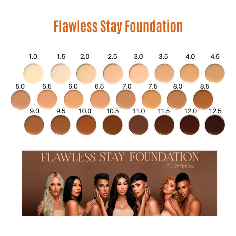 Base Liquida De Maquilllaje Flawless Stay Beauty Creations