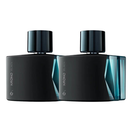 Set 2 Pzs Perfume Kromo Black Esika 90 Ml