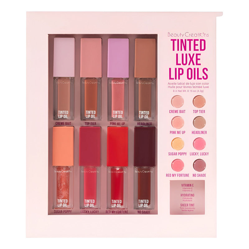 Set Completo Aceites Labiales Tinted Luxe Beauty Creations