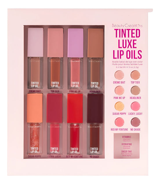 Set Completo Aceites Labiales Tinted Luxe Beauty Creations