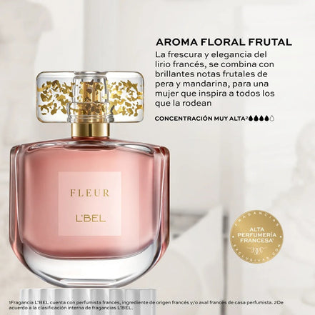 Set 3 Pzs Fleur L'bel Perfume Crema Corporal Y Miniperfume