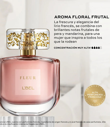 Set 3 Pzs Fleur L'bel Perfume Crema Corporal Y Miniperfume