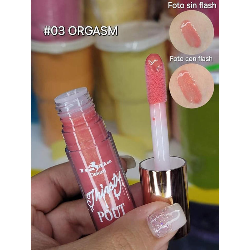 Italia Deluxe Thirsty Pout Hi-shine Lip Gloss Alto Brillo