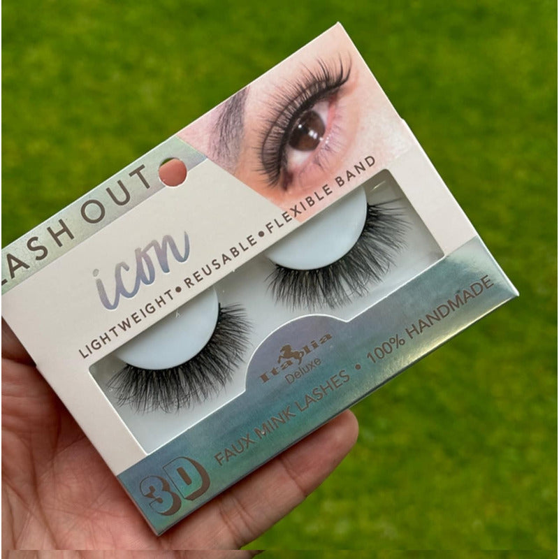 3pack Pestañas Postizas Efecto 3d Lash Out Italia Deluxe