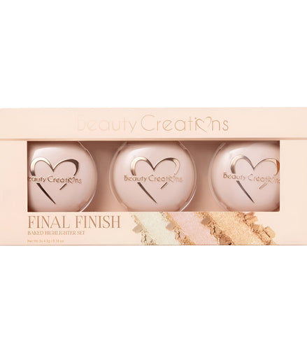 Set Final Finish Baked Highlighters Beauty Creations 3 Pcs