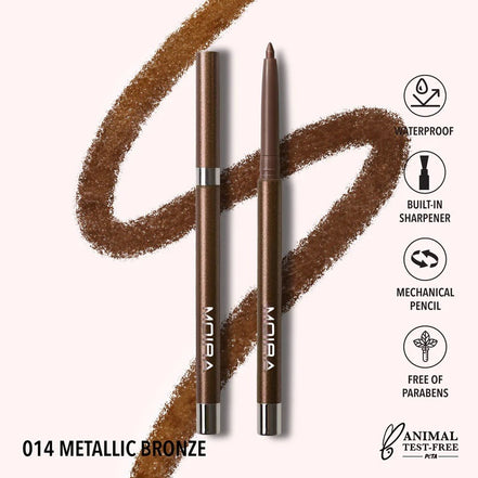 Shimmer Liner Delineador Metalico En Gel Moira 1 Pz 18 Tonos