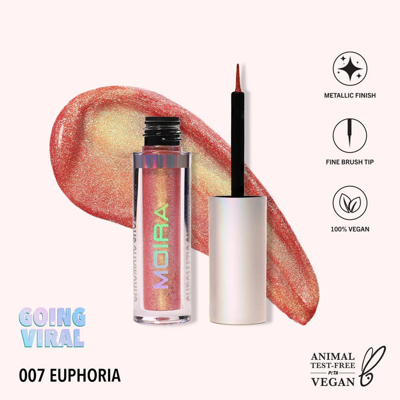Delineador Liquido Metalico Chromatic Show Liner Moira