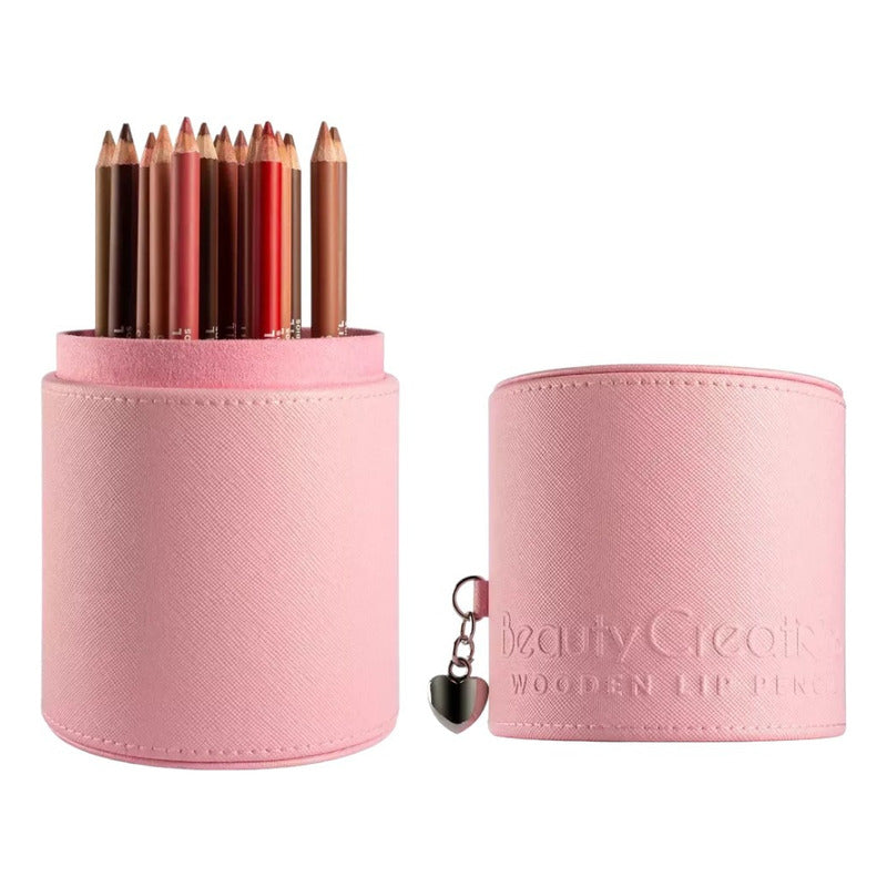 Set Delineadores Labios Beauty Creations 16 Tonos + Estuche