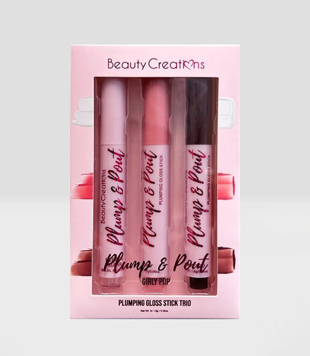 Trio De Balsamos Gloss Stick Plump & Pout Beauty Creations
