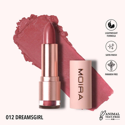 Labial Satinado Goddess Lipstick Moira 1pz 22 Tonos Original