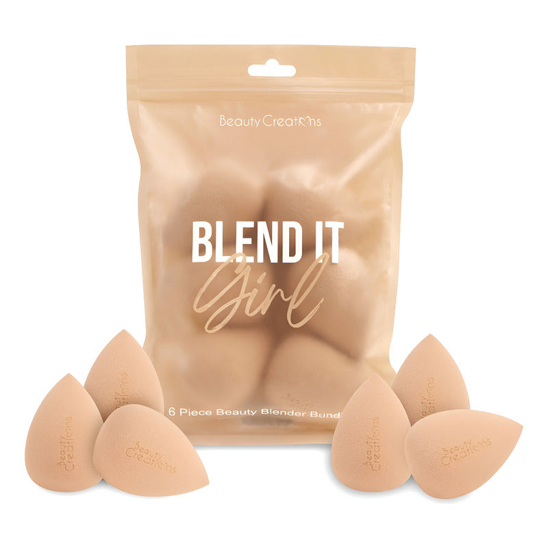 Set De 6 Esponjas Maquillaje Blend It Girl Beauty Creations