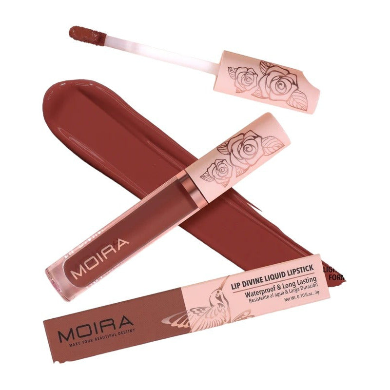 Labial Liquido Moira Lip Divine Larga Duracion 1 Pz 24 Tonos