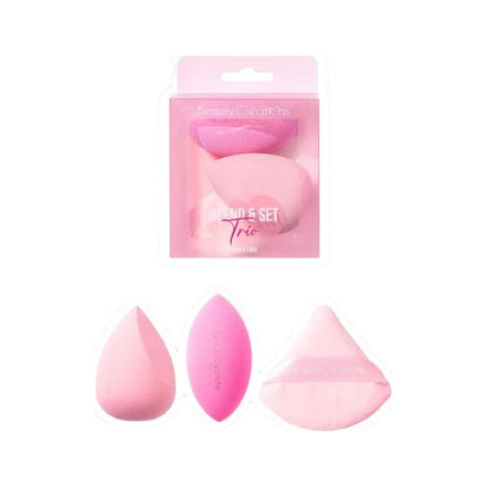 Trio Blend & Set 2 Esponjas + Borla Beauty Creations