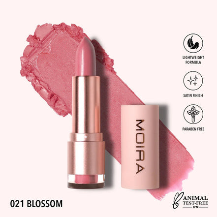 Labial Satinado Goddess Lipstick Moira 1pz 22 Tonos Original