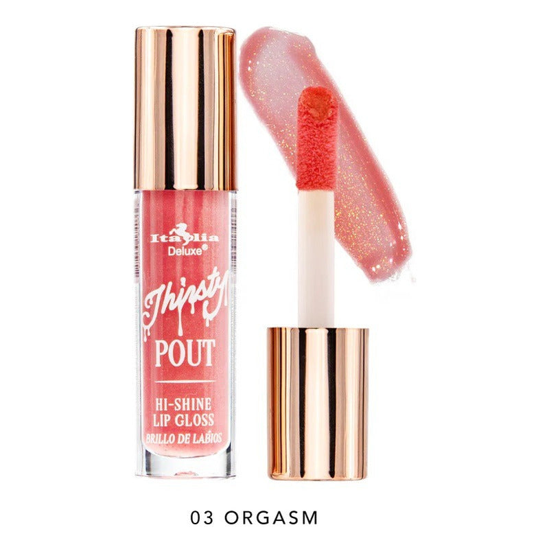 Set Gloss Labiales Thirsty Pout Hi Shine Italia Deluxe 4 Pcs
