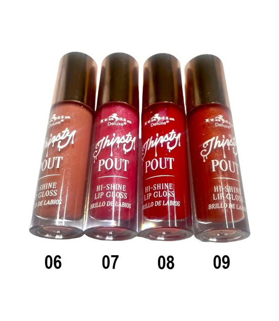 Italia Deluxe Thirsty Pout Hi-shine Lip Gloss Femme Fatale Blanco