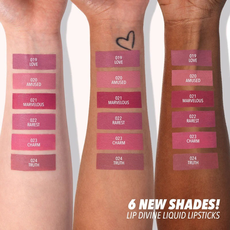 Labial Liquido Moira Lip Divine Larga Duracion 1 Pz 24 Tonos