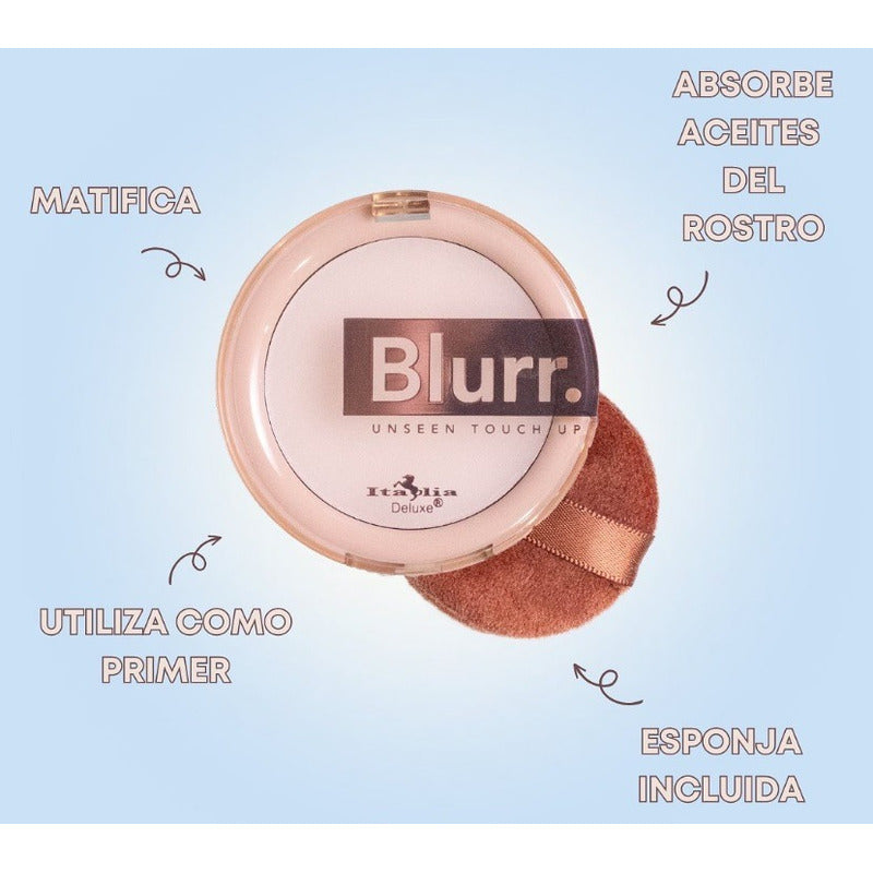 Blurr Retoque Invisible Italia Deluxe Fijador Y Matificante