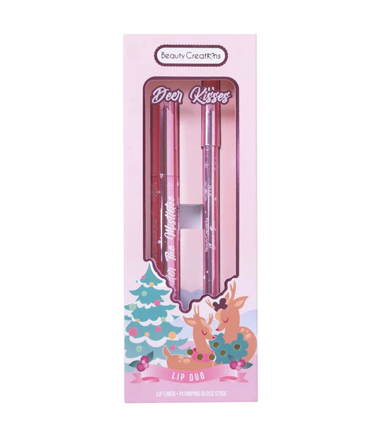 Lip Duo Deer Kisses Gloss Stick+delineador Beauty Creations