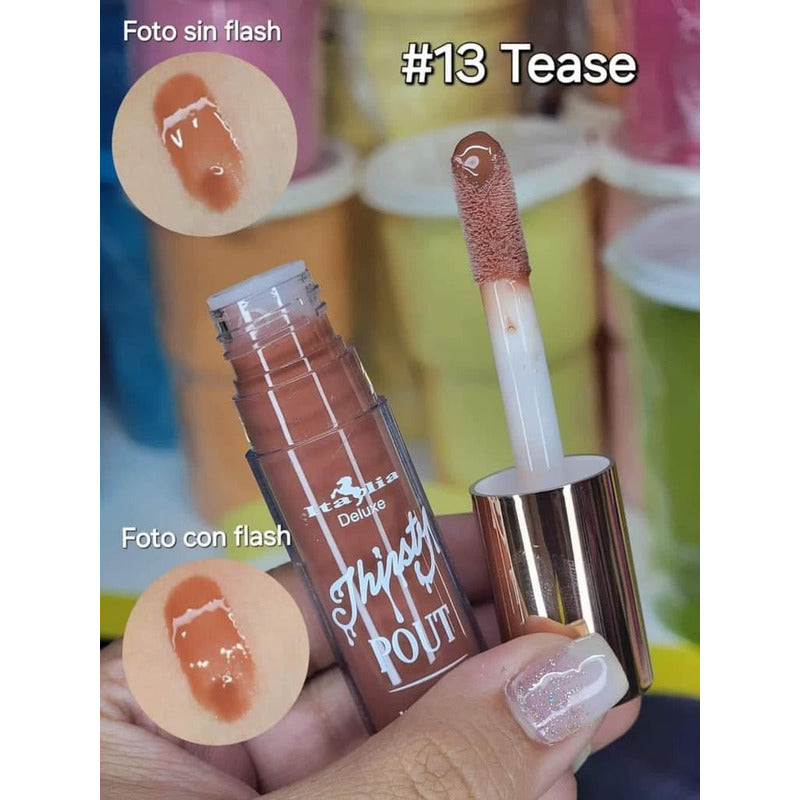 Italia Deluxe Thirsty Pout Hi-shine Lip Gloss Alto Brillo