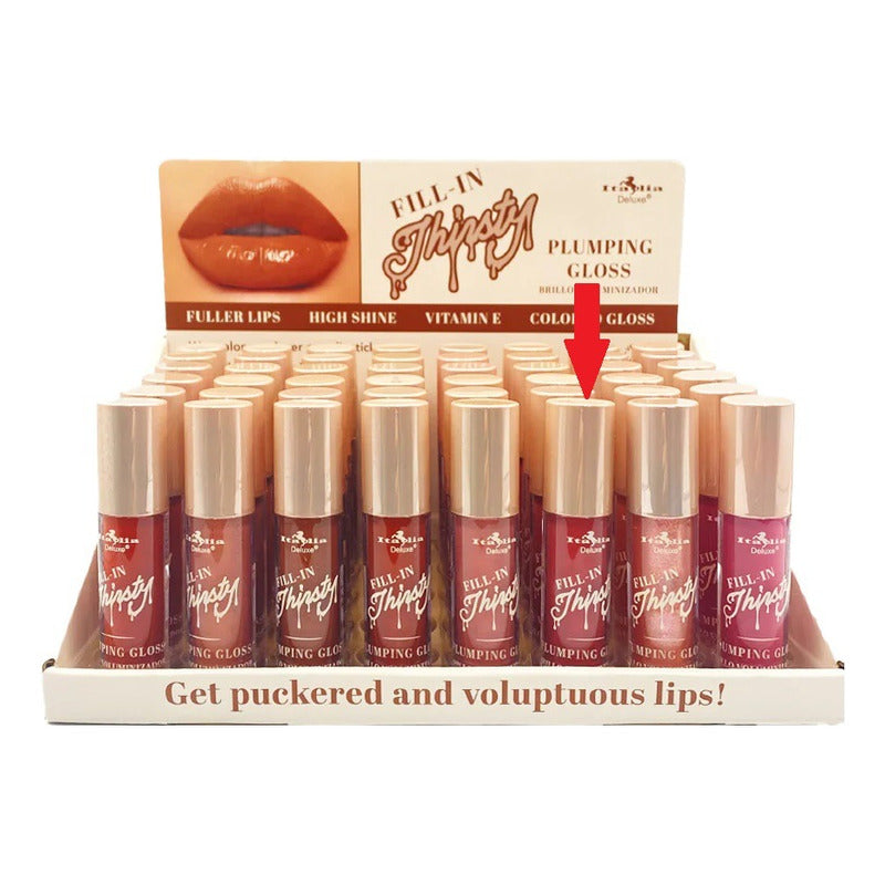 Italia Deluxe Fill In Thirsty Pout Lip Gloss Voluminizador