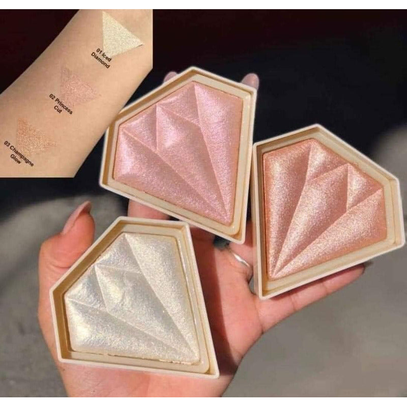 Iluminador Italia Deluxe Diamond Glow Highlighter 1 Pz