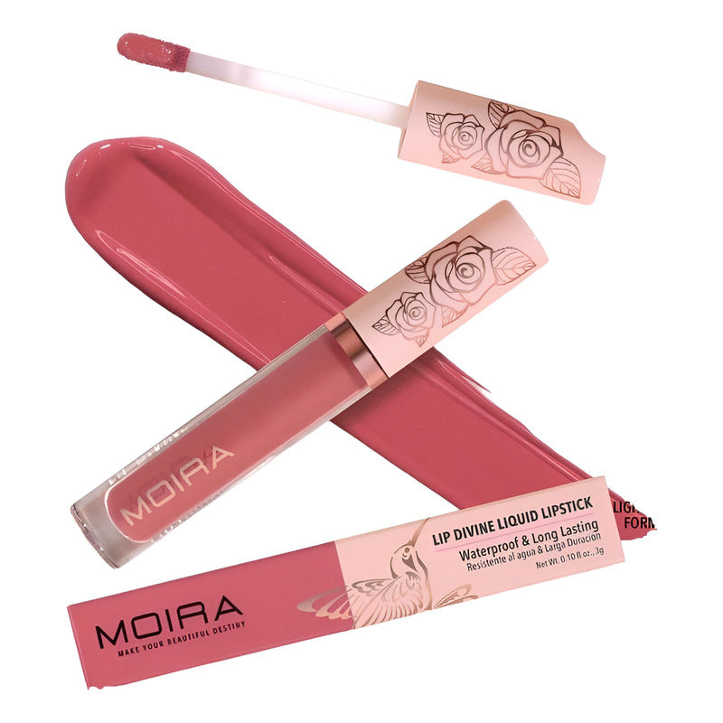Labial Liquido Moira Lip Divine Larga Duracion 1 Pz 24 Tonos