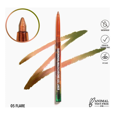 Supernova Multichrome Delineador En Gel Moira 1 Pz 10 Tonos