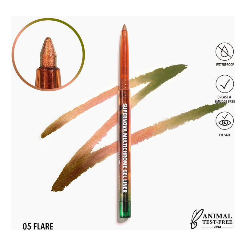 Supernova Multichrome Delineador En Gel Moira 1 Pz 10 Tonos