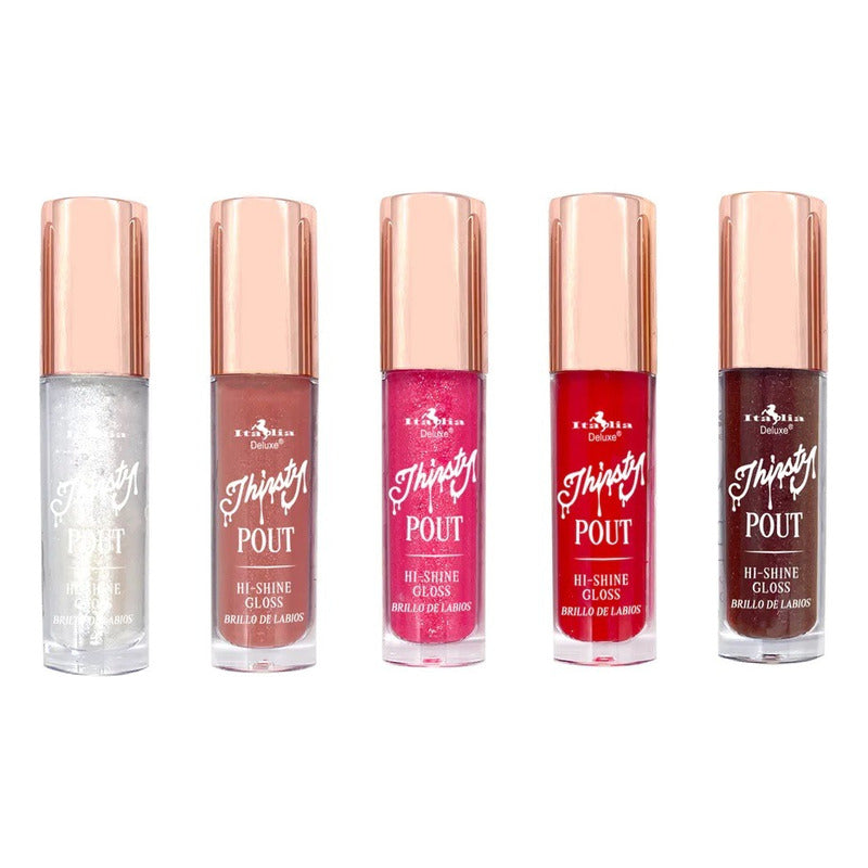 Italia Deluxe Thirsty Pout Hi-shine Lip Gloss Alto Brillo