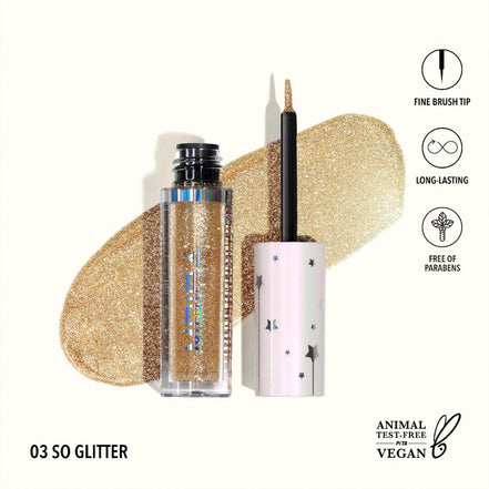 Glitter Glitter Delineador Líquido Moira 1pz, 14 Tonos
