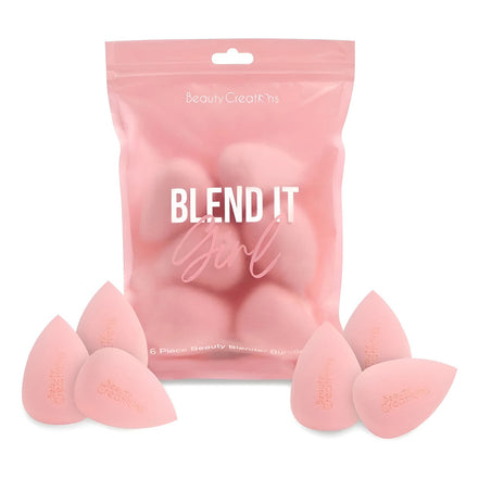 Set De 6 Esponjas Maquillaje Blend It Girl Beauty Creations