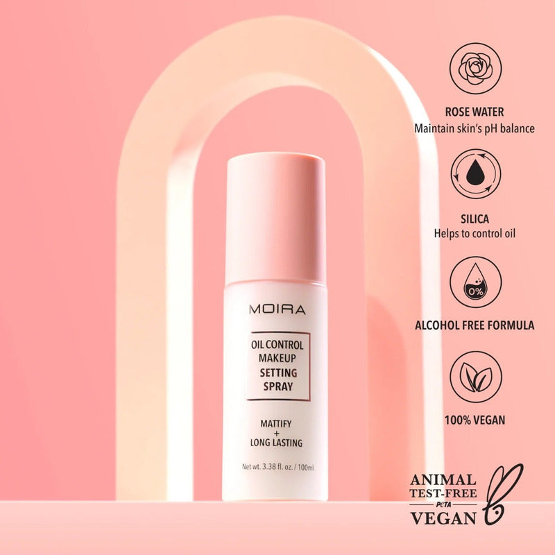 Spray Fijador Maquillaje Oil Control Moira Control Graso