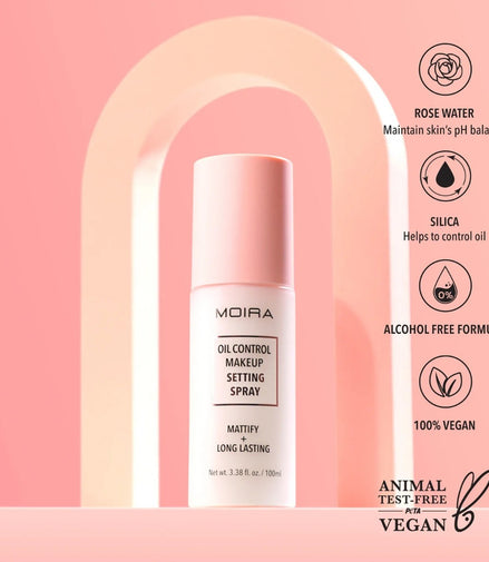 Spray Fijador Maquillaje Oil Control Moira Control Graso