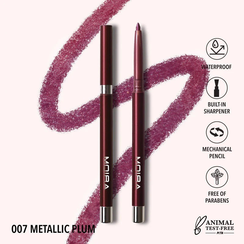 Shimmer Liner Delineador Metalico En Gel Moira 1 Pz 18 Tonos