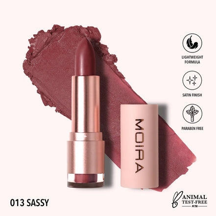 Labial Satinado Goddess Lipstick Moira 1pz 22 Tonos Original