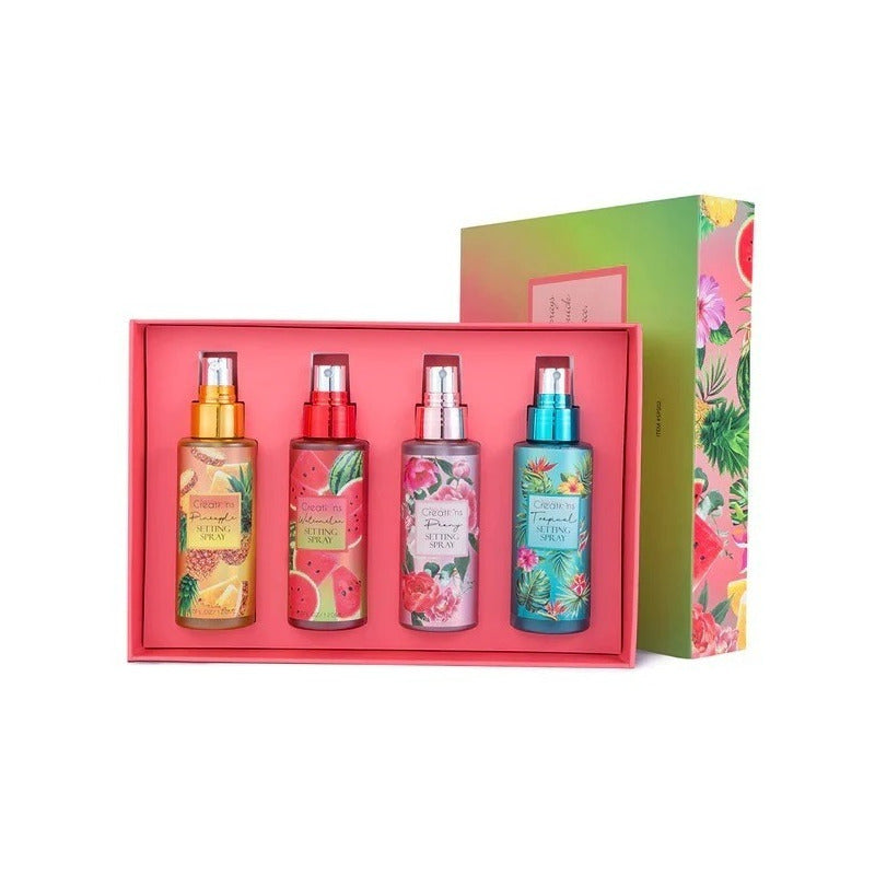 Set Fijador Maquillaje Spray Sellador Beauty Creations 4 Pzs