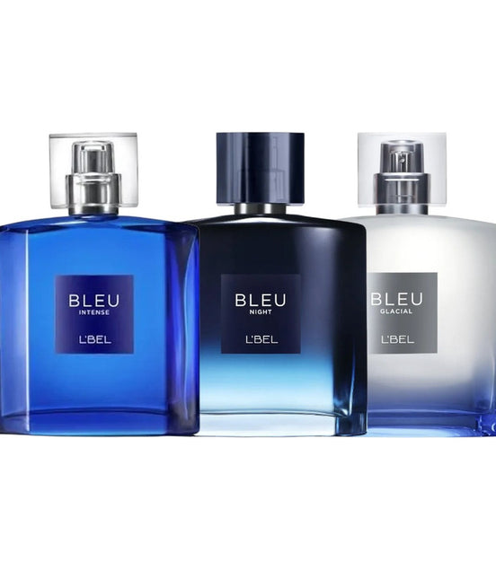 Set 3 Pzs Perfumes Bleu L'bel Intense Night Y Glacial 100ml