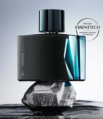 Set 2 Pzs Perfume Kromo Black Esika 90 Ml